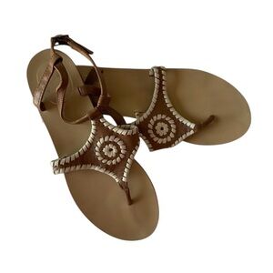 Jack Rogers Authentic Sandals. Women’s Size 5.5M, Woven Leather.